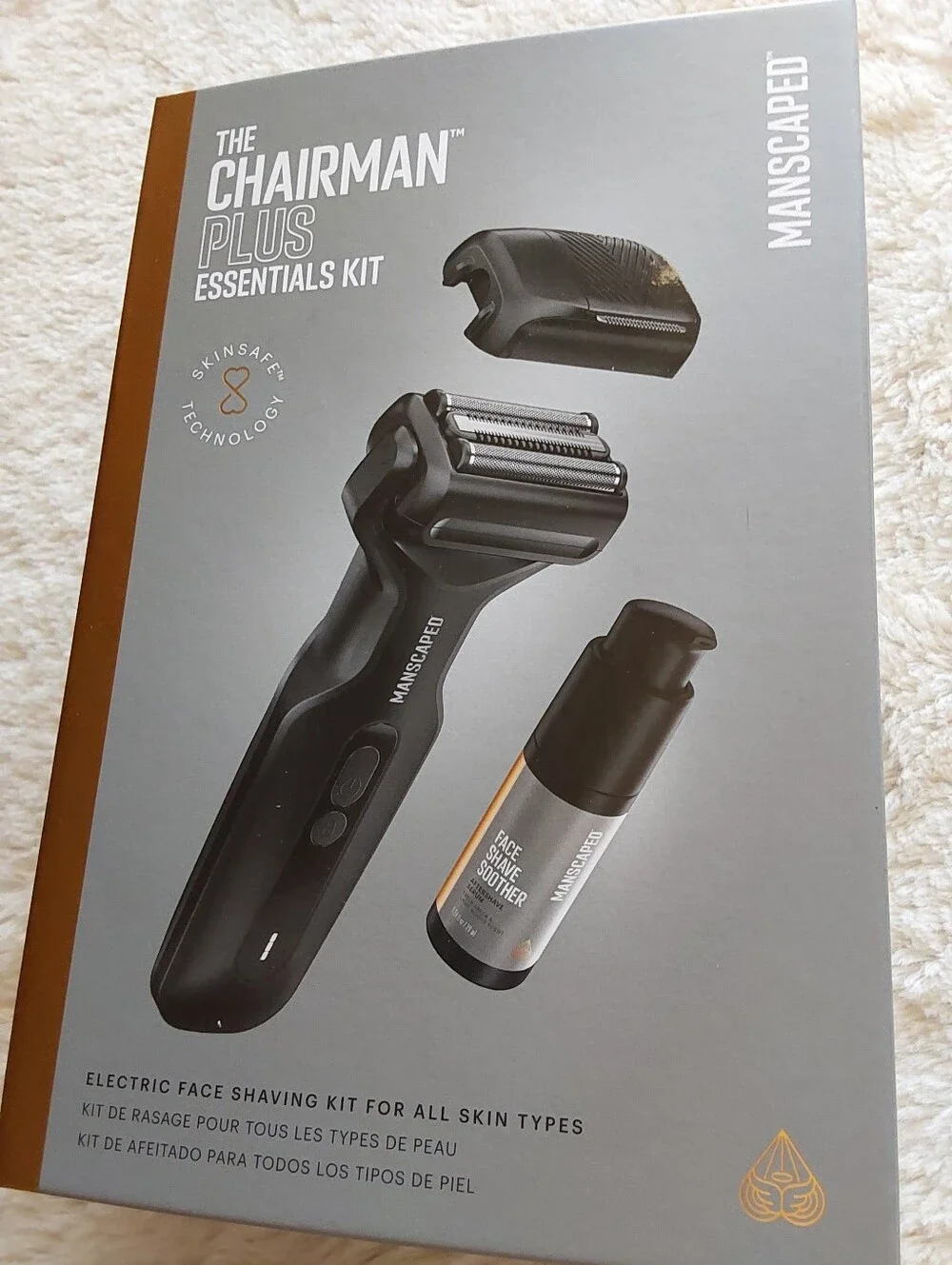 🌺 NIB Manscaped The Chairman Plus Electric Face Shaving Kit